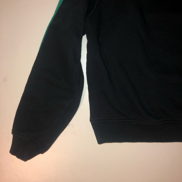 Dickies Half Zip Crop Sweater Womens Size XS Black Red Green - Picture 7 of 9